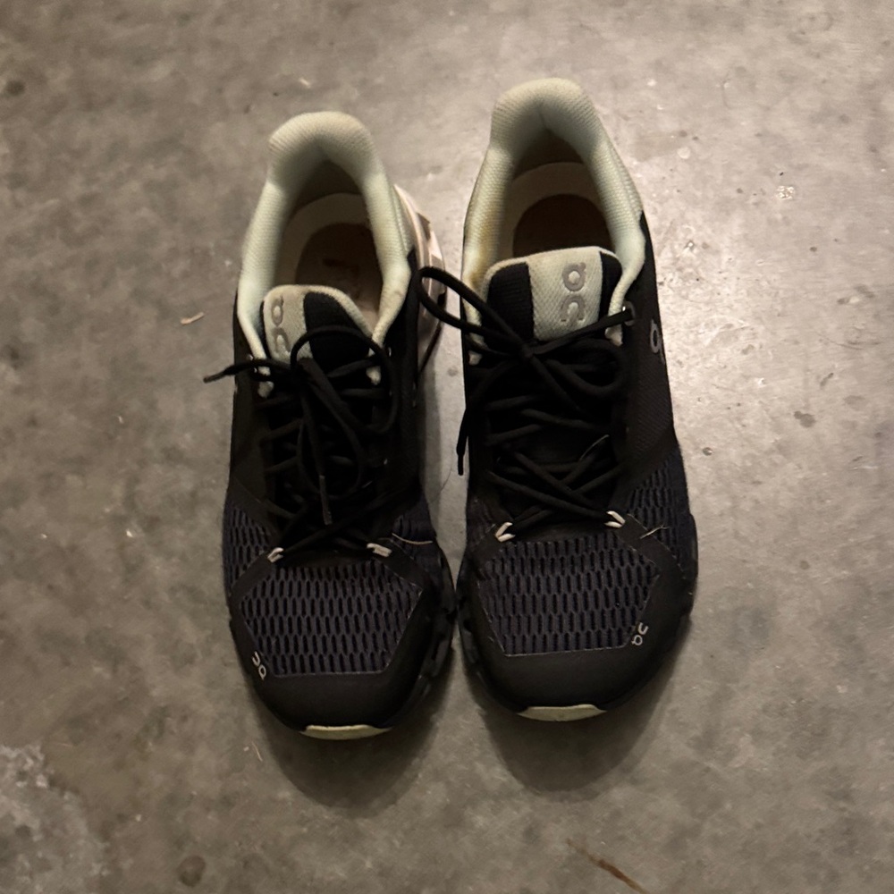 On Running Men's Black and White Sneakers